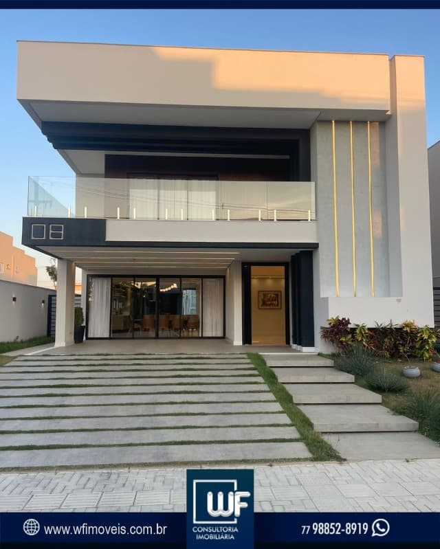 Casas alto padrão, contemporânea com piscina aquecida no condomínio CASA em UNIVERSIDADE TERRAS ALPHAVILLE, VITÓRIA DA CONQUISTA em Vitória da Conquista.
