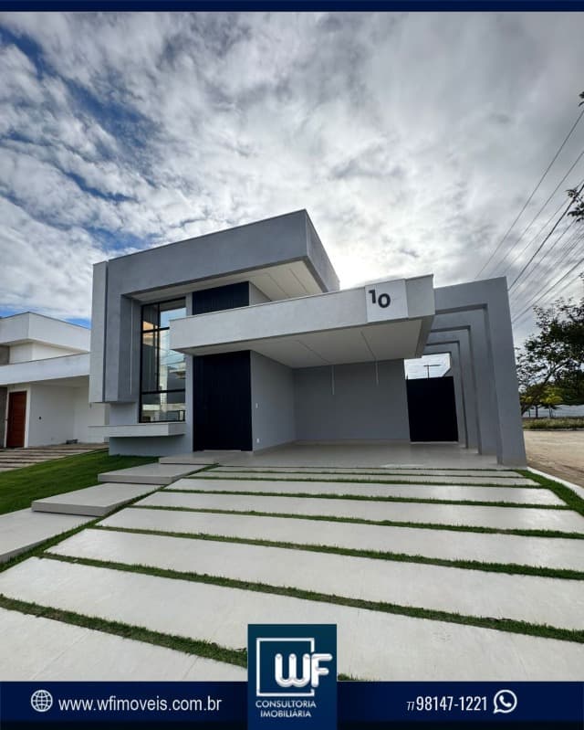 Casas alto padrão, contemporânea com piscina aquecida no condomínio CASA em PRIMAVERA HORTO PREMIER, VITÓRIA DA CONQUISTA em Vitória da Conquista.
