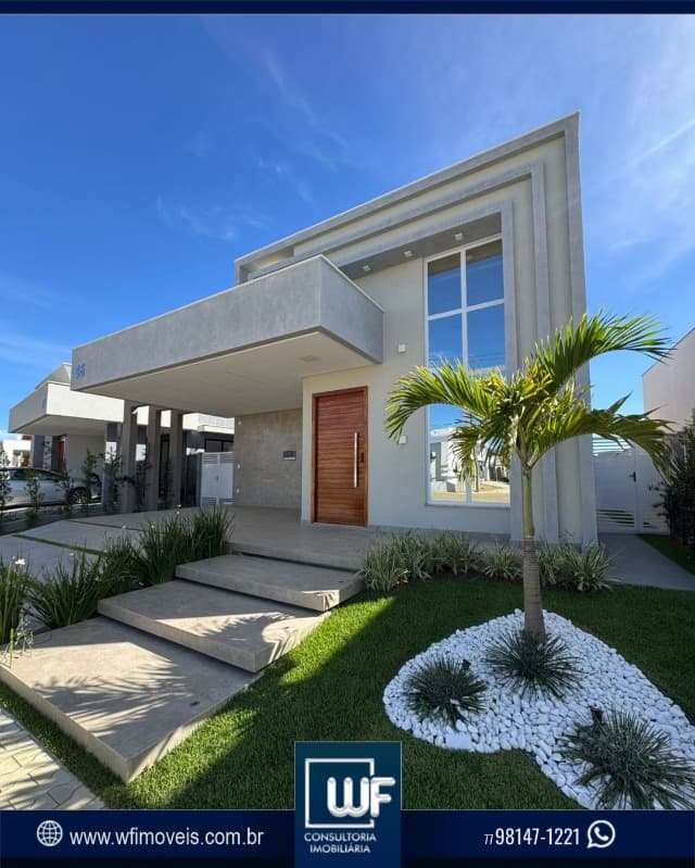 Casas alto padrão, contemporânea com piscina aquecida no condomínio CASA em PRIMAVERA HORTO PREMIER, VITÓRIA DA CONQUISTA em Vitória da Conquista.
